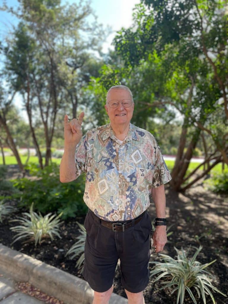 Wynn, a resident at Longhorn Village